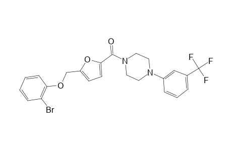 2-Bromophenyl [5-({4-[3-(trifluoromethyl)phenyl]-1-piperazinyl}carbonyl)-2-furyl]methyl ether