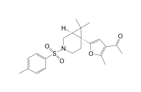 1-{5-(7,7-Dimethyl-3-tosyl-3-azabicyclo[4.1.0]heptan-6-yl)-2-methylfuran-3-yl}ethanone