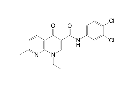 3',4'-dichloro-1,4-dihydro-1-ethyl-7-methyl-4-oxo-1,8-naphthyridine-3-carboxanilide