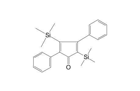 CYCLOPENTADIENONE, 3,5-BIS/TRI- METHYLSILYL/-2,4-DIPHENYL-,