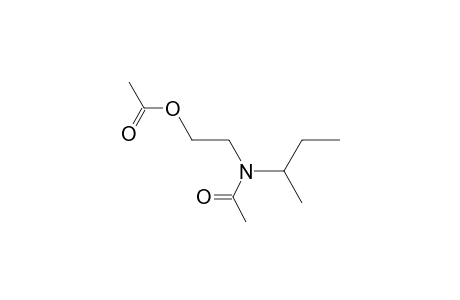 2-[(Butan-2-yl)amino]ethan-1-ol, N-acetyl-, acetate