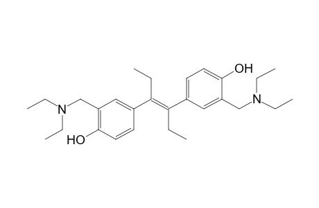 Trans-3,3'-bis[(diethylamino)methyl]-alpha,alpha'-diethyl-4,4'-stilbenediol