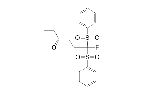 6,6-BIS-(BENZENESULFONYL)-6-FLUORO-HEXAN-3-ONE