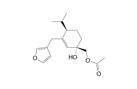 (-)-(1S*,4R*)-3-(3'-FURYL)-METHYL-1-HYDROXY-2-P-MENTHEN-1,7-DIOL