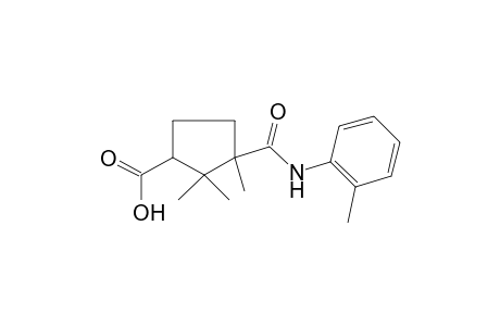 3-(o-tolylcarbamoyl)-2,2,3-trimethylcyclopentane-carboxylic acid