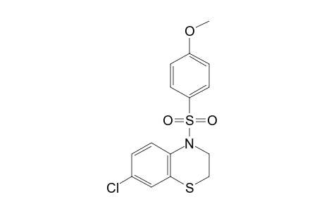 7-CHLORO-2,3-DIHYDRO-4-[(p-METHOXYPHENYL)SULFONYL]-4H-1,4-BENZOTHIAZINE
