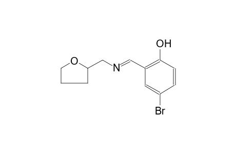 4-bromo-2-((E)-{[(E)-tetrahydro-2-furanylmethyl]imino}methyl)phenol