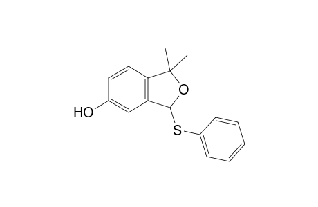 1,1-Dimethyl-5-hydroxy-3-(phenylthio)-1,3-dihydroisobenzofuran