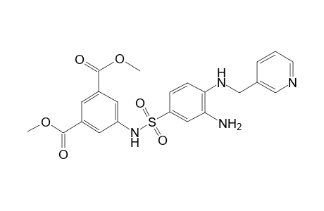 5-[[3-amino-4-(3-pyridinylmethylamino)phenyl]sulfonylamino]benzene-1,3-dicarboxylic acid dimethyl ester