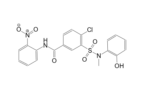 benzamide, 4-chloro-3-[[(2-hydroxyphenyl)methylamino]sulfonyl]-N-(2-nitrophenyl)-