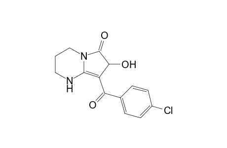 8-(4-CHLOROBENZOYL)-7-HYDROXY-6-OXO-1,2,3,4,6,7-HEXAHYDROPYRROLO-[1,2-A]-PYRIMIDINE