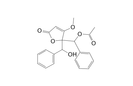 2(5H)-Furanone, 5-[(acetyloxy)phenylmethyl]-5-(hydroxyphenylmethyl)-4-methoxy-