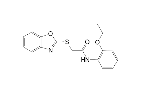 2-(1,3-benzoxazol-2-ylsulfanyl)-N-(2-ethoxyphenyl)acetamide