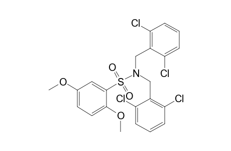 N,N-bis(2,6-dichlorobenzyl)-2,5-dimethoxybenzenesulfonamide