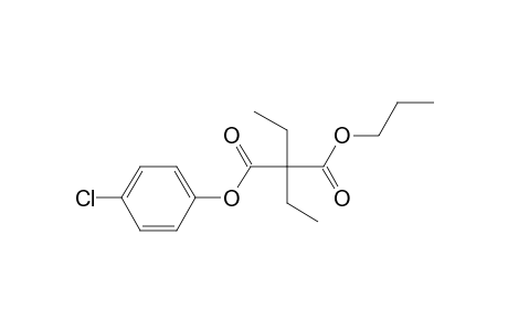 Diethylmalonic acid, 4-chlorophenyl propyl ester