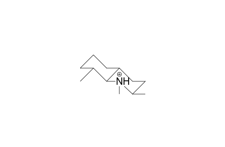 1,2b,8a-Trimethyl-trans-decahydro-quinolinium cation