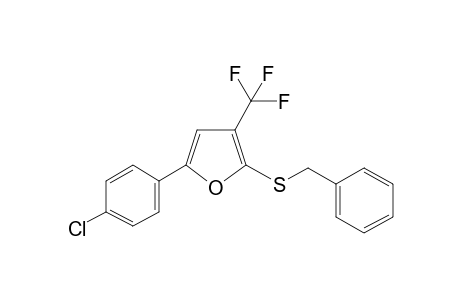 2-BENZYLMERCAPTO-5-(4-CHLOROPHENYL)-3-TRIFLUOROMETHYLFURAN