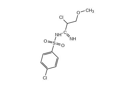 p-chloro-N-(2-chloro-3-methoxypropionimidoyl)benzenesulfonamide