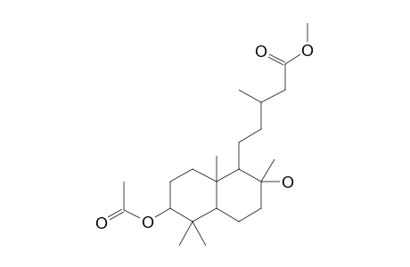 1-Naphthalenepentanoic acid, 6-(acetyloxy)decahydro-2-hydroxy-.beta.,2,5,5,8a-pentamethyl-, methyl ester, [1S-[1.alpha.(S*),2.beta.,4a.beta.,6.alpha.,8a.alpha.]]-