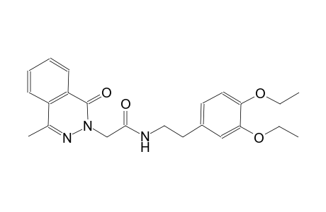 N-[2-(3,4-diethoxyphenyl)ethyl]-2-(1-keto-4-methyl-phthalazin-2-yl)acetamide