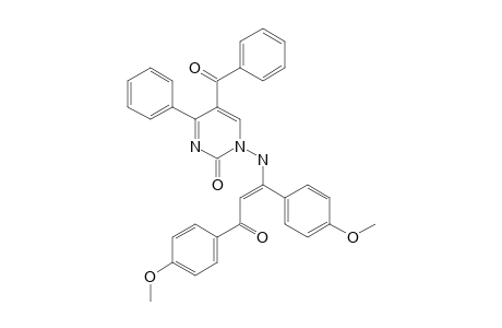 1-(5-BENZOYL-4-PHENYL-2-OXO-1,2-DIHYDRO-PYRIMIDINYL-AMINO)-1-METHOXY-PHENYL-2-PARA-METHOXYBENZOYL-ETHEN