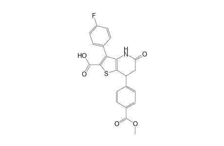 thieno[3,2-b]pyridine-2-carboxylic acid, 3-(4-fluorophenyl)-4,5,6,7-tetrahydro-7-[4-(methoxycarbonyl)phenyl]-5-oxo-