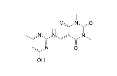 5-{[(4-hydroxy-6-methyl-2-pyrimidinyl)amino]methylene}-1,3-dimethyl-2,4,6(1H,3H,5H)-pyrimidinetrione