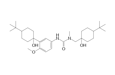 N'-[3-(1-HYDROXY-4-TERT.-BUTYLCYCLOHEXYL)-4-METHOXYPHENYL]-N-[(1-HYDROXY-4-TERT.-BUTYLCYCLOHEXYL)-METHYL]-N-METHYLUREA