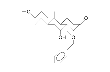 Tetradecahydro-10a-(T-butyl-dimethyl-silyloxy)-7b-methoxy-4bb, 8a-dimethyl-10ab-(benzyloxy-methyl)-10a-hydroxy-phenanthre