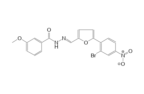 N'-{(E)-[5-(2-bromo-4-nitrophenyl)-2-furyl]methylidene}-3-methoxybenzohydrazide