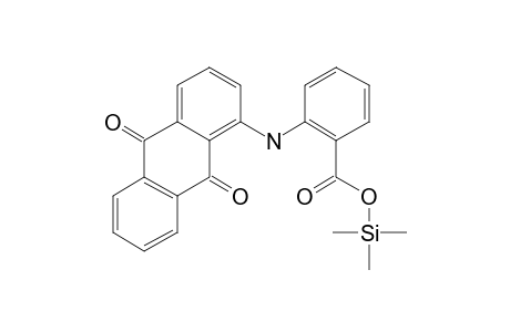 2-[(9,10-Dioxo-9,10-dihydro-1-anthracenyl)amino]benzoic acid, tms derivative