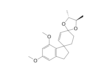 2",3"-Dihydro-5",7"-dimethoxy-dispiro[1,3-dioxolane-2,1'-(2-cyclohexene)-4',1'-(1H)-indene]