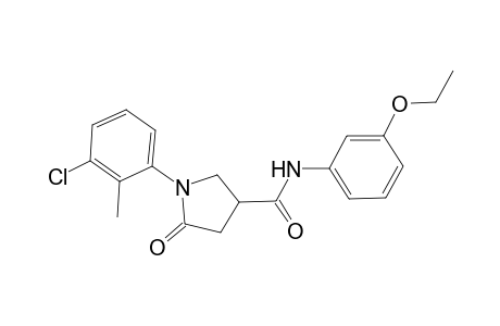 1-(3-Chloranyl-2-methyl-phenyl)-N-(3-ethoxyphenyl)-5-oxidanylidene-pyrrolidine-3-carboxamide