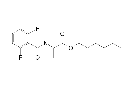 L-Alanine, N-(2,6-difluorobenzoyl)-, hexyl ester