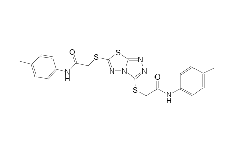 N-(4-methylphenyl)-2-[(3-{[2-oxo-2-(4-toluidino)ethyl]sulfanyl}[1,2,4]triazolo[3,4-b][1,3,4]thiadiazol-6-yl)sulfanyl]acetamide