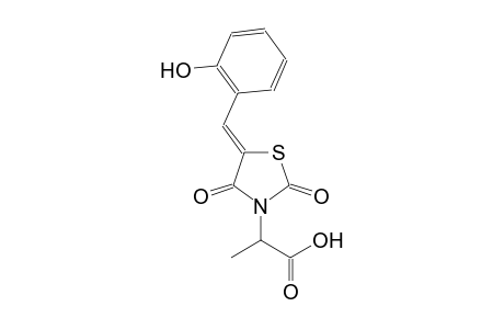 2-[(5Z)-5-(2-hydroxybenzylidene)-2,4-dioxo-1,3-thiazolidin-3-yl]propanoic acid