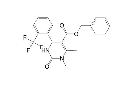Benzyl 1,6-dimethyl-2-oxo-4-[2-(trifluoromethyl)phenyl]-1,2,3,4-tetrahydro-5-pyrimidinecarboxylate