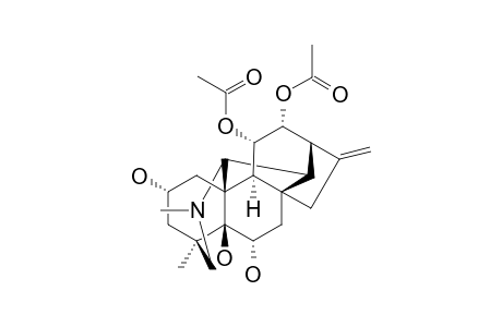 14,20-Cycloveatchane-2,5,6,11,12-pentol, 4,21-dimethyl-16-methylene-, 11,12-diacetate, (2.alpha.,6.alpha.,11.alpha.,12.alpha.)-