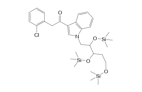 2-(2-Chlorophenyl)-1-(1-(2,3,5-tris((trimethylsilyl)oxy)pentyl)-1H-indol-3-yl)ethan-1-one