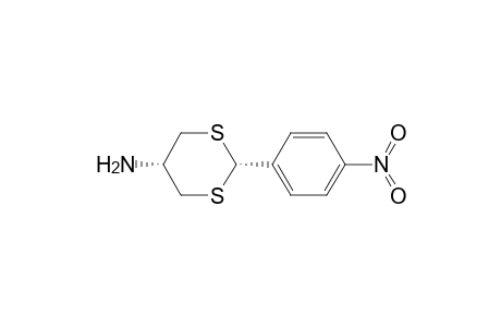 1,3-Dithian-5-amine, 2-(4-nitrophenyl)-, cis-