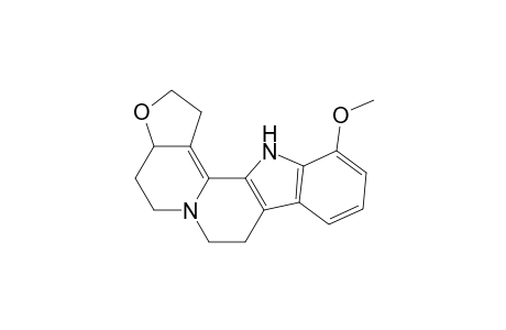 (+-)-12-Methoxy-1,2,3a,4,5,7,8,13-octahydrofuro[3,2-a]indolo[3,2-h]quinolizine