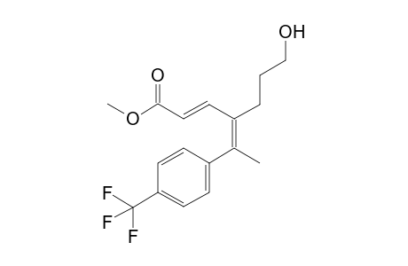 Methyl (2E,4Z)-7-hydroxy-4-(1-(4-(trifluoromethyl)phenyl)ethylidene)hept-2-enoate