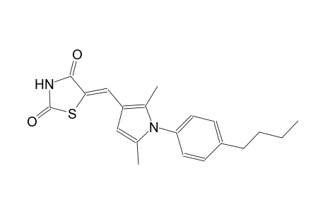 (5Z)-5-{[1-(4-butylphenyl)-2,5-dimethyl-1H-pyrrol-3-yl]methylene}-1,3-thiazolidine-2,4-dione