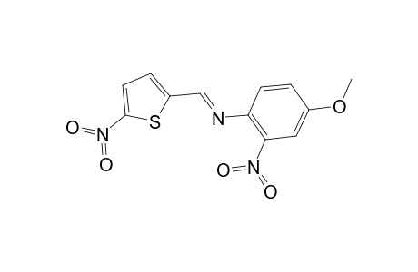 4-Methoxy-2-nitro-N-[(E)-(5-nitro-2-thienyl)methylidene]aniline