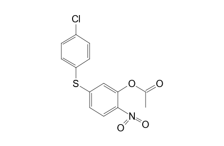 5-[(p-chlorophenyl)thio]-2-nitrophenol, acetate (ester)