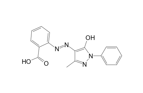 2-[(E)-(5-hydroxy-3-methyl-1-phenyl-1H-pyrazol-4-yl)diazenyl]benzoicacid