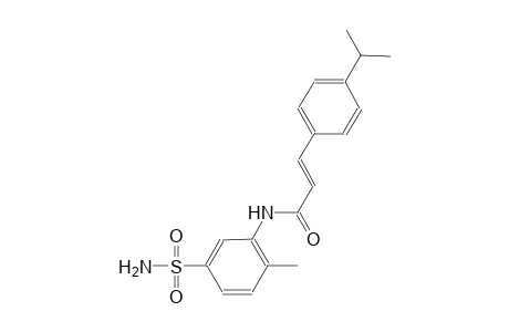 (2E)-N-[5-(aminosulfonyl)-2-methylphenyl]-3-(4-isopropylphenyl)-2-propenamide