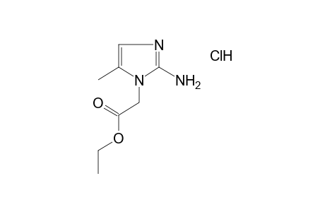 2-amino-5-methylimidazole-1-acetic acid, ethyl ester, monohydrochloride
