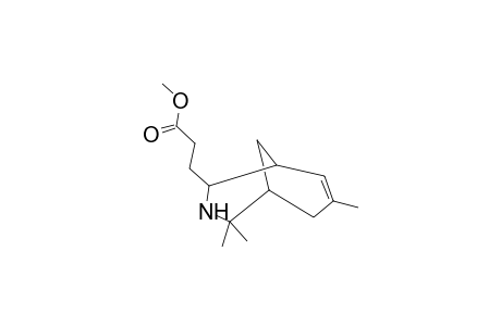 Propanoic acid, 3-(4,4,7-trimethyl-3-azabicyclo[3.3.1]non-7-en-2-yl)-, methyl ester