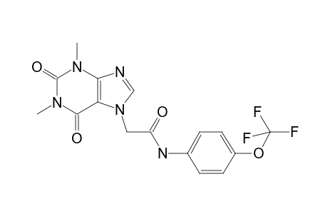 2-(1,3-Dimethyl-2,6-dioxo-1,2,3,6-tetrahydro-purin-7-yl)-N-(4-trifluoromethoxy-phenyl)-acetamide